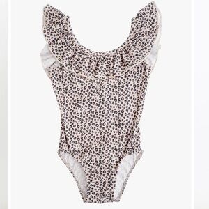 Leopard Print Kids Swimsuit